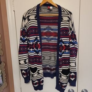 Scandinavian Print Cardigan
